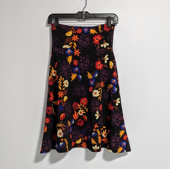 Lularoe Azure Floral Circle Skirt NWOT - Picture 3 of 9